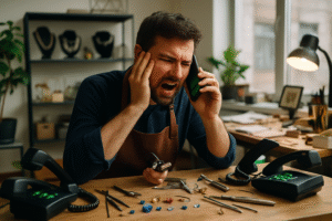 découvrez comment un callbot révolutionne la gestion des appels clients et la diffusion d'informations chez les bijoutiers, offrant un service rapide, efficace et disponible 24/7.