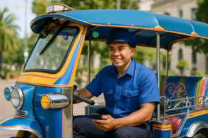 découvrez comment un callbot innovant aide les chauffeurs de tuk-tuk touristiques à gérer et filtrer efficacement les appels clients, pour une expérience de réservation rapide et simplifiée.