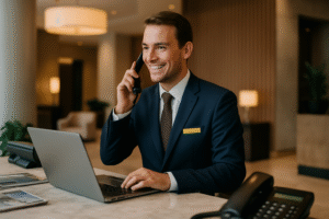 découvrez comment un callbot innovant aide les concierges hôteliers à filtrer efficacement les appels des voyageurs, améliorant ainsi la qualité du service et l'expérience client.
