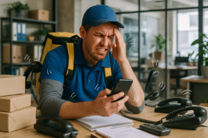découvrez comment un callbot révolutionne le métier de coursier en prenant les commandes et en fournissant toutes les informations nécessaires par téléphone.