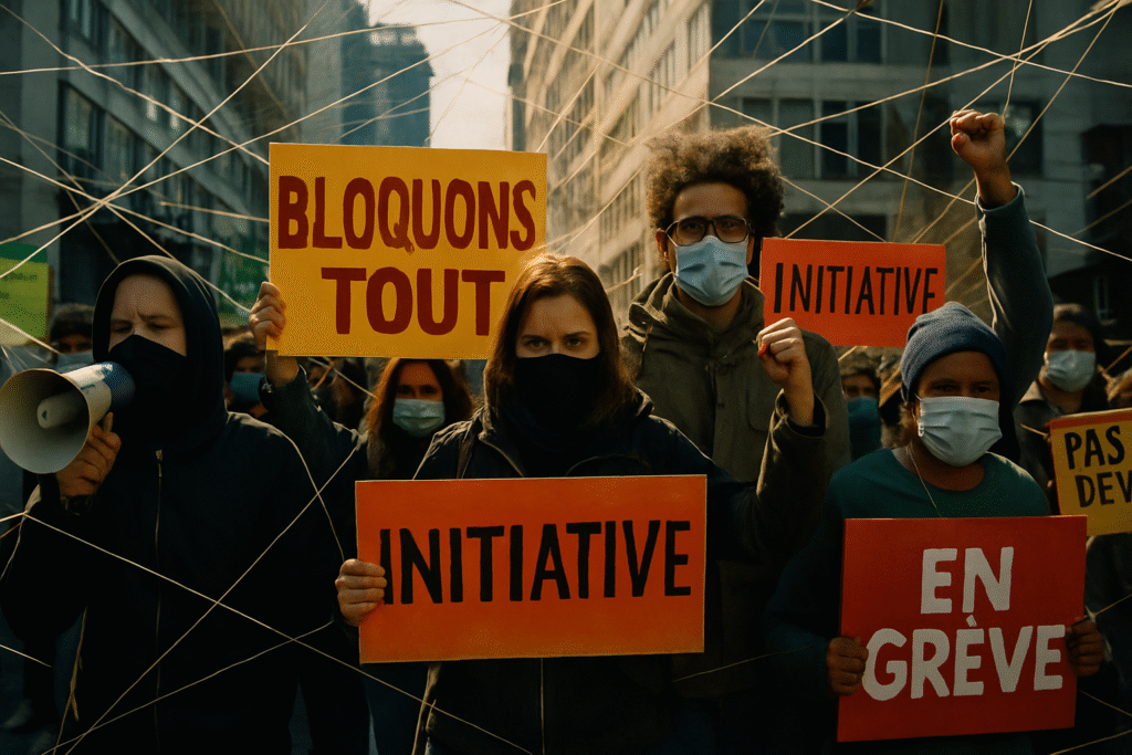 Démêler les fils d&rsquo;un mouvement énigmatique : focus sur l&rsquo;initiative « Bloquons tout