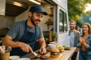 découvrez comment un callbot intelligent aide les gérants de food truck à trier efficacement les appels itinérants, optimisant ainsi la gestion des commandes et du service client.