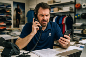 découvrez comment un callbot aide les gérants de magasins de sport en répondant aux appels concernant les produits, gagnant ainsi du temps et améliorant le service client.