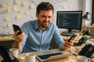 découvrez comment un callbot innovant permet à un intégrateur web de gérer efficacement les appels clients et de résoudre rapidement les bugs, pour une expérience utilisateur optimale.