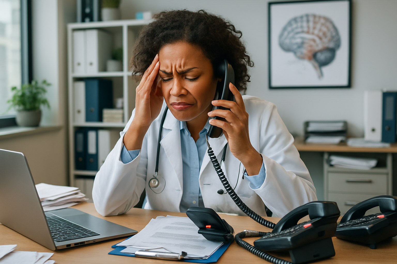 découvrez comment un callbot innovant permet aux neurologues de gérer efficacement les appels téléphoniques et le suivi des patients, améliorant ainsi la prise en charge et le gain de temps en cabinet.