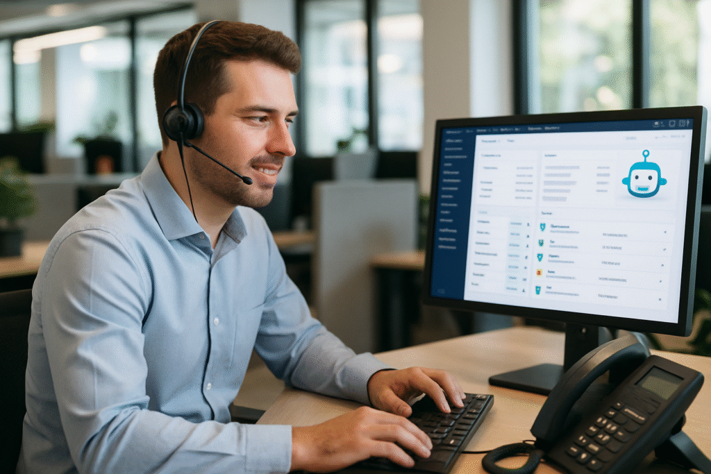 Téléphone sans réponse à midi : l’IA accueille et route 24/7