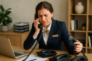 découvrez comment un callbot spécialisé assiste les standardistes d'hôtel en filtrant efficacement les appels entrants pour améliorer la gestion et la satisfaction client.