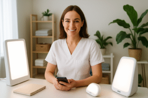 découvrez comment un callbot innovant aide un thérapeute en luminothérapie à trier et organiser les rendez-vous clients efficacement, pour une gestion simplifiée et plus de temps consacré au bien-être des patients.