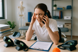 découvrez comment un callbot dédié aux cabinets de kinésithérapie gère efficacement la prise de rendez-vous et l’orientation des urgences, améliorant ainsi l’organisation et la satisfaction des patients.