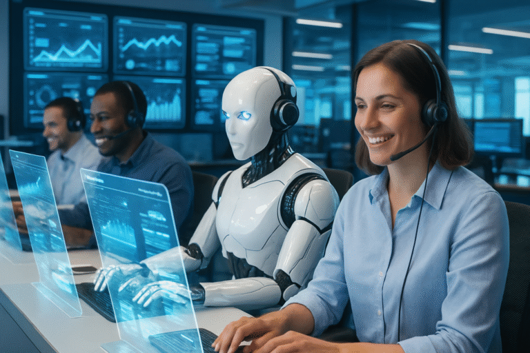 découvrez comment l'intelligence artificielle révolutionne les centres d'appels en optimisant la performance tout en améliorant l'expérience client grâce à des interactions plus rapides et personnalisées.
