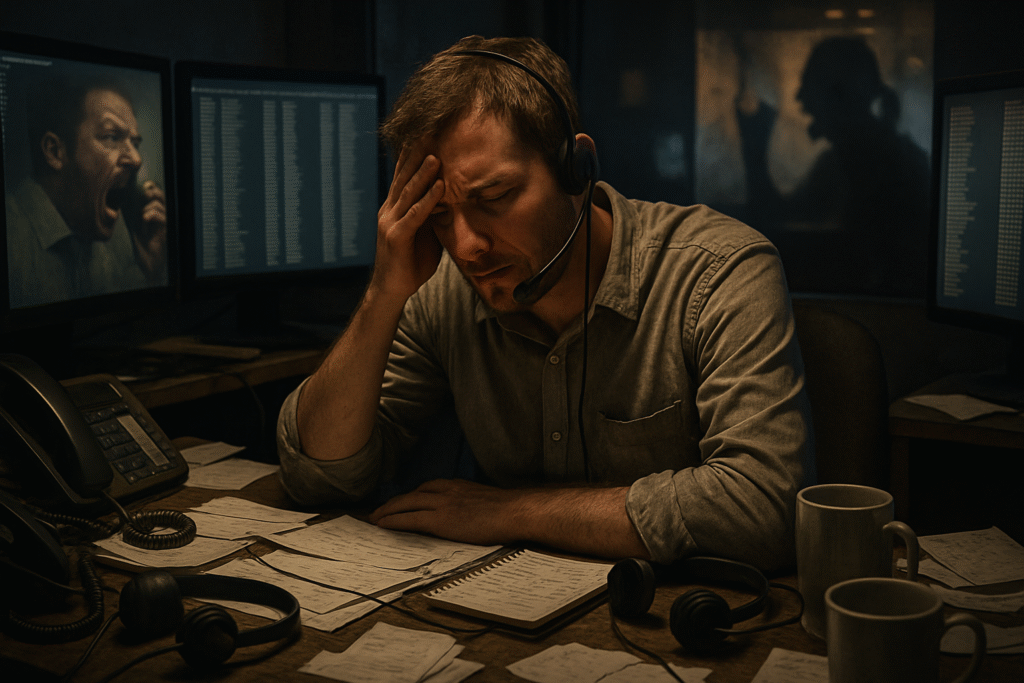 Plongée dans l’enfer du démarchage téléphonique : au cœur d’un quotidien fait de centaines d’appels, d’insultes et de stress permanent