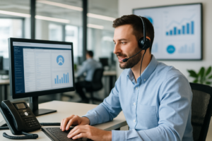 Reporting d’appels clair : l’IA agrège des KPI utiles clés