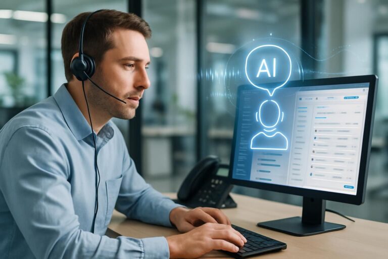 découvrez comment l'intelligence artificielle standardise les réponses en guidant la voix et le script pour une communication efficace et cohérente.