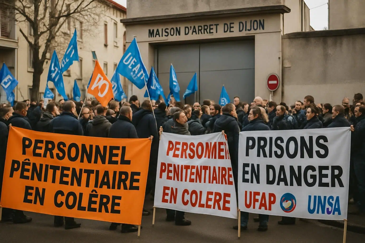 appel à une mobilisation générale pour un blocage total de la maison d'arrêt de dijon le 26 mars, visant à dénoncer les conditions de détention et revendiquer des réformes urgentes.