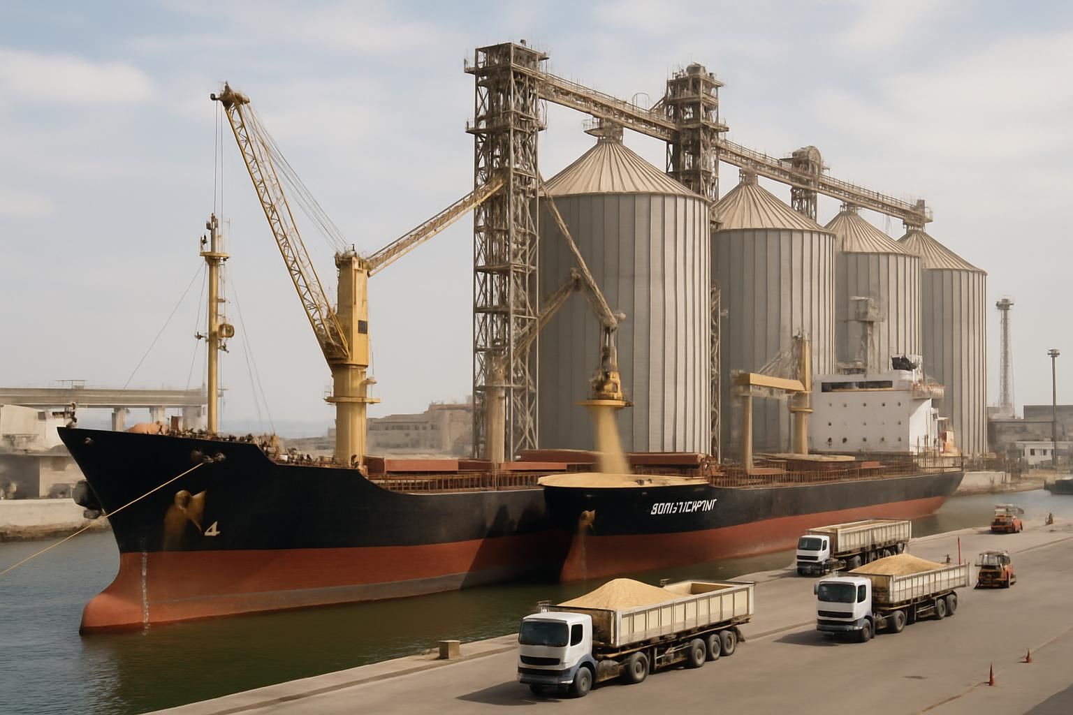 la tunisie lance un appel d'offres pour l'achat de 100 000 tonnes de blé tendre et reçoit plusieurs propositions de fournisseurs internationaux.