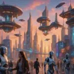 découvrez regards croisés : une exploration captivante du futur à travers les visions de 2026, mêlant villes volantes et robots futuristes pour imaginer demain.